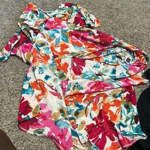 Long length flower dress